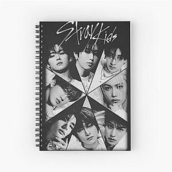 Stray Kids  Dominates Black and White Tour Signatures Comeback Poster Kpop Boy Group Bang Chan Lee Know Changbin Hyunjin Han Felix Seungmin Jeongin Spiral Notebook