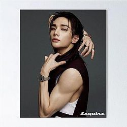 Esquire Hyunjin Stray Kids IMAGE kpop Poster
