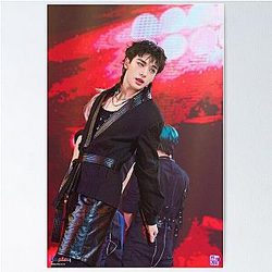Hyunjin Stray Kids ceremony photoshoot magazine cover photocard vampire karma dominate ethereal Boyfriend material SKZ kpop Poster