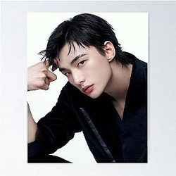 Hyunjin Stray Kids photoshoot magazine cover photocard vampire karma Boyfriend material SKZ kpop Poster