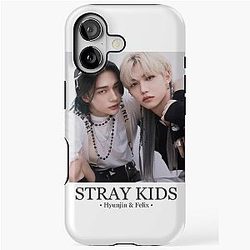 Hyunjin & Felix Stray Kids Minimalist Poster iPhone Case
