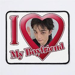 Hyunjin SKZ love my boyfriend Mouse Pad