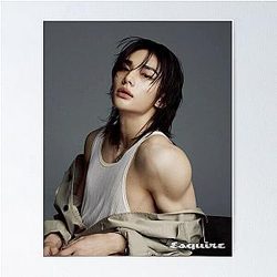 Muscles Hyunjin Stray Kids IMAGE SKZ kpop ot8 Poster