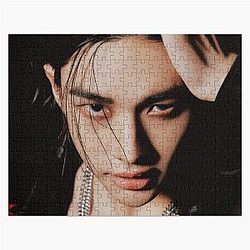 Hyunjin Stray Kids Mixtape dominATE ESCAPE ethereal hot sexy vibes Boyfriend material SKZ kpop Jigsaw Puzzle
