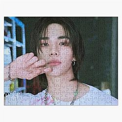 Hyunjin Stray Kids photoshoot magazine cover SKZ boy group kpop Jigsaw Puzzle