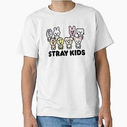 SKZOO WolfChan Leebit Dwaekki Jiniret HANQOUKKA Bbokkari PuppyM Fox  shirt KARMA stray kids images ket group chan lee know changbin jeongin han felix seungmin kpop Classic T-Shirt