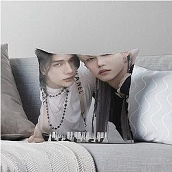 Hyunjin and Felix - No Easy Stray Kids Throw Pillow