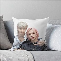 Hyunjin & Felix - Back Door era Throw Pillow