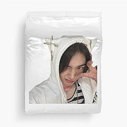 Cute Hyunjin Hoodie Duvet Cover