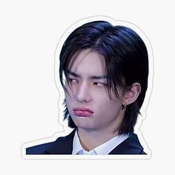 Pouty Hyunjin - Stray Kids Transparent Sticker