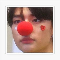 Hyunjin Clown Meme Stray Kids Stickers