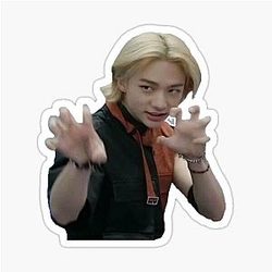Hyunjin Claw Hands Sticker