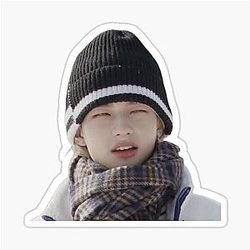 Cute Hyunjin Beanie Sticker