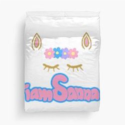 Sanna Loves Unicorns White Duvet Cover
