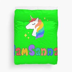 Sanna Loves Neon Green Duvet Cover