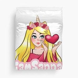 Sanna Loves White Duvet Cover