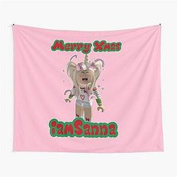 Sanna Loves Unicorns Merry Xmas Tapestry