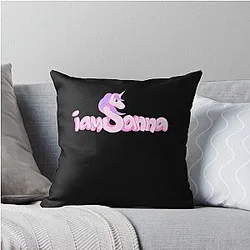 Merch by Iam Sanna Throw Pillow