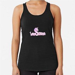 Merch by IamSanna Logo IamSanna Racerback Tank Top