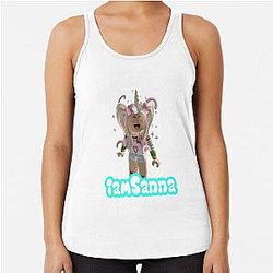 Sanna Loves Unicorn Racerback Tank Top