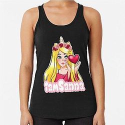 Sanna Loves Unicorns Racerback Tank Top