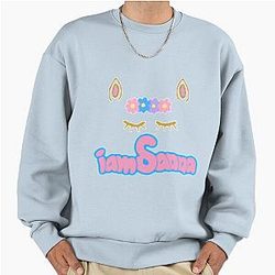 Sanna Loves Unicorns White Sanna Premium Oversized Sweatshirt