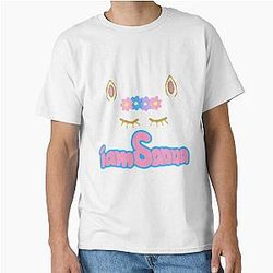 Sanna Loves Unicorns Pink Classic T-Shirt