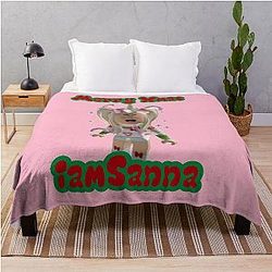 Sanna Loves Merry Xmas Throw Blanket