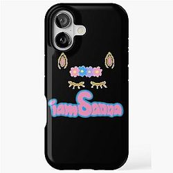 Sanna Loves Unicorns Black iPhone Tough Case