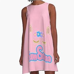 Sanna Loves Unicorns Pink A-Line Dress