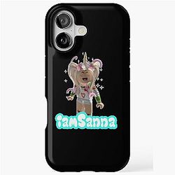 Sanna Loves Unicorns Black iPhone Case