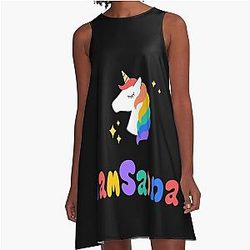 Sanna Loves Unicorns A-Line Dress