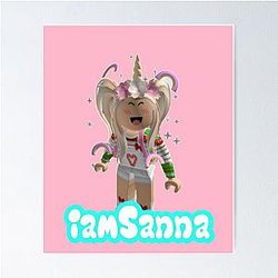 Sanna Loves Unicorns Poster