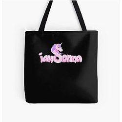 Merch by IamSanna Logo All Over Print Tote Bag