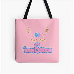 Sanna Loves Unicorns All Over Print Tote Bag