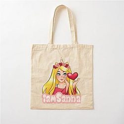 Sanna Loves Yellow Cotton Tote Bag