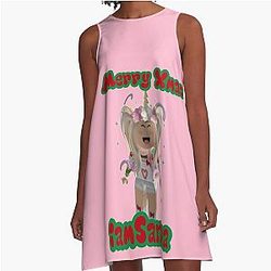 Sanna Loves Unicorns A-Line Dress