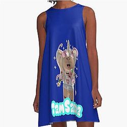 Sanna Loves Unicorns A-Line Dress