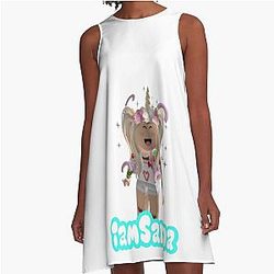 Sanna Loves A-Line Unicorns Dress
