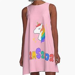 Sanna Loves Unicorns A-Line Dress