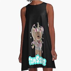 Sanna Loves Uniform BLACK A-Line Dress
