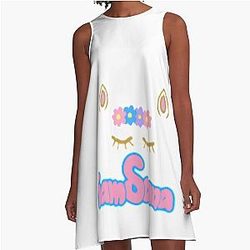 Sanna Loves Unicorns A-Line Dress