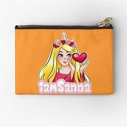 Sanna Loves Unicorns Neon Zipper Pouch