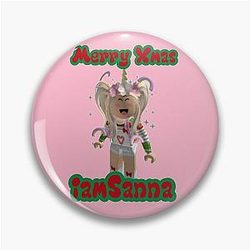 Sanna Loves Unicorns Merry Xmas Pin