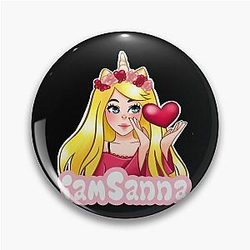 Sanna Loves Unicorns Black Pin