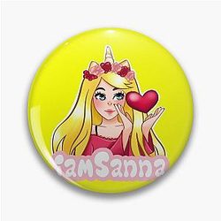Sanna Loves Unicorns Pin