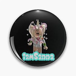 Sanna Loves Unicorns Black Pin