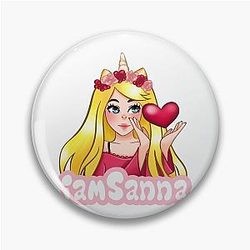 Sanna Loves WHITE Pin