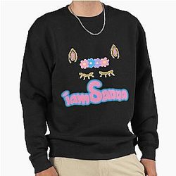 Sanna Loves Unicorns Black Pullover Sweatshirt