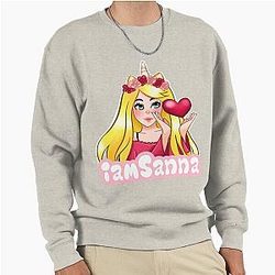 Sanna Loves Yellow Pullover Sweatshirt